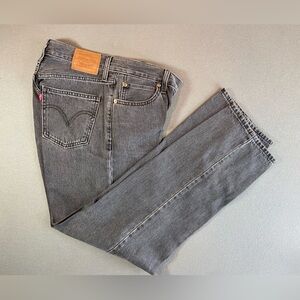 Levi’s Black Dad Jeans Straight Leg Mid Rise size 26‎